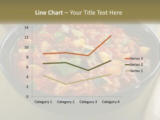 A Bowl Of Soup With Bread On The Side PowerPoint Template