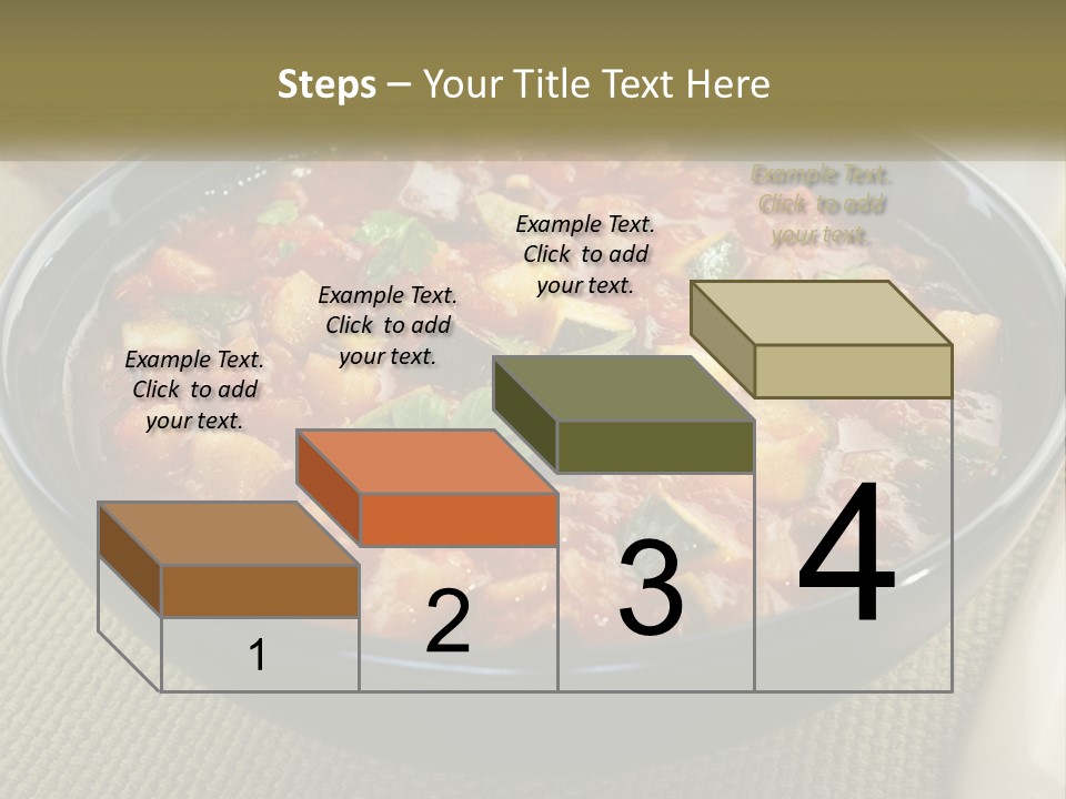 A Bowl Of Soup With Bread On The Side PowerPoint Template