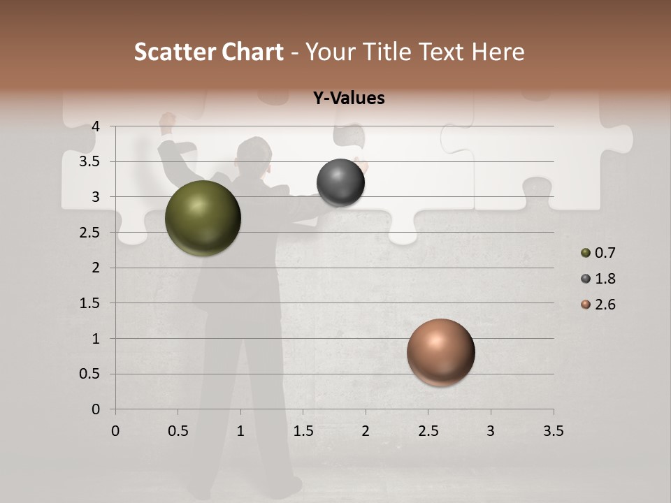 A Man In A Suit Holding A Puzzle Piece PowerPoint Template