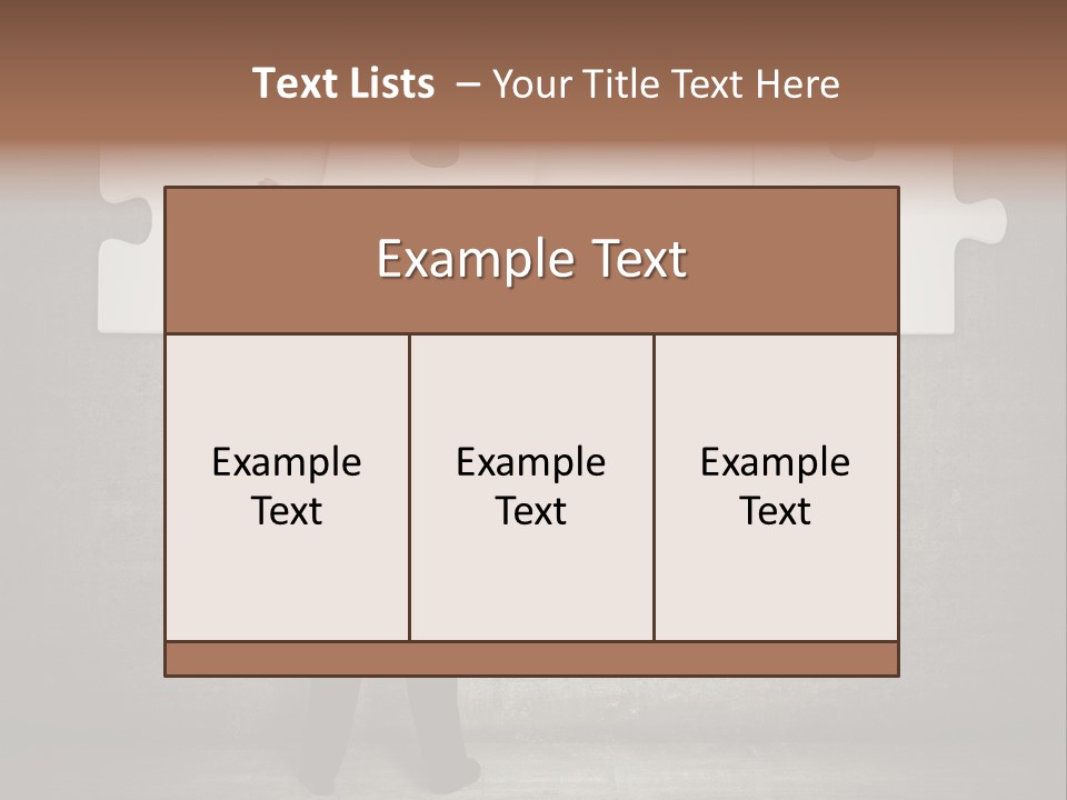 A Man In A Suit Holding A Puzzle Piece PowerPoint Template