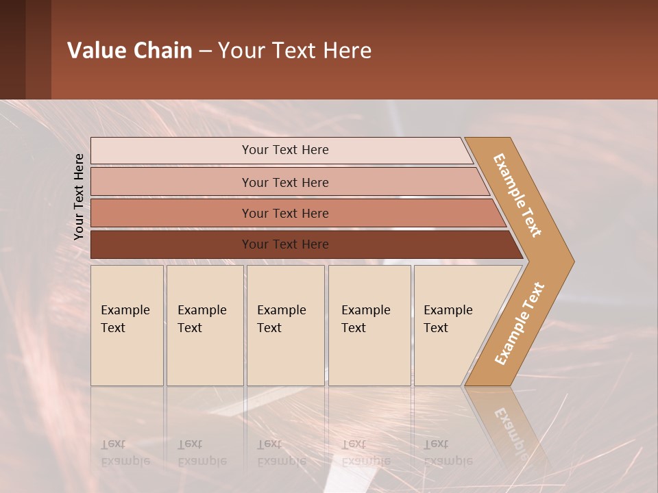A Pair Of Scissors Cutting Hair On Top Of A Pile Of Red Hair PowerPoint Template
