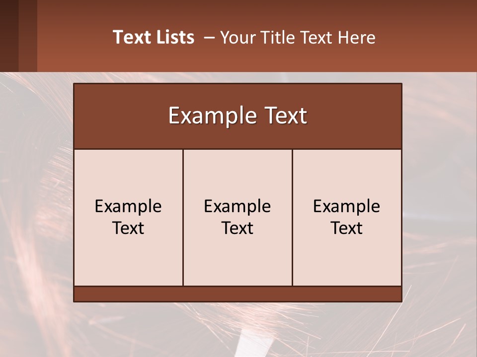 A Pair Of Scissors Cutting Hair On Top Of A Pile Of Red Hair PowerPoint Template