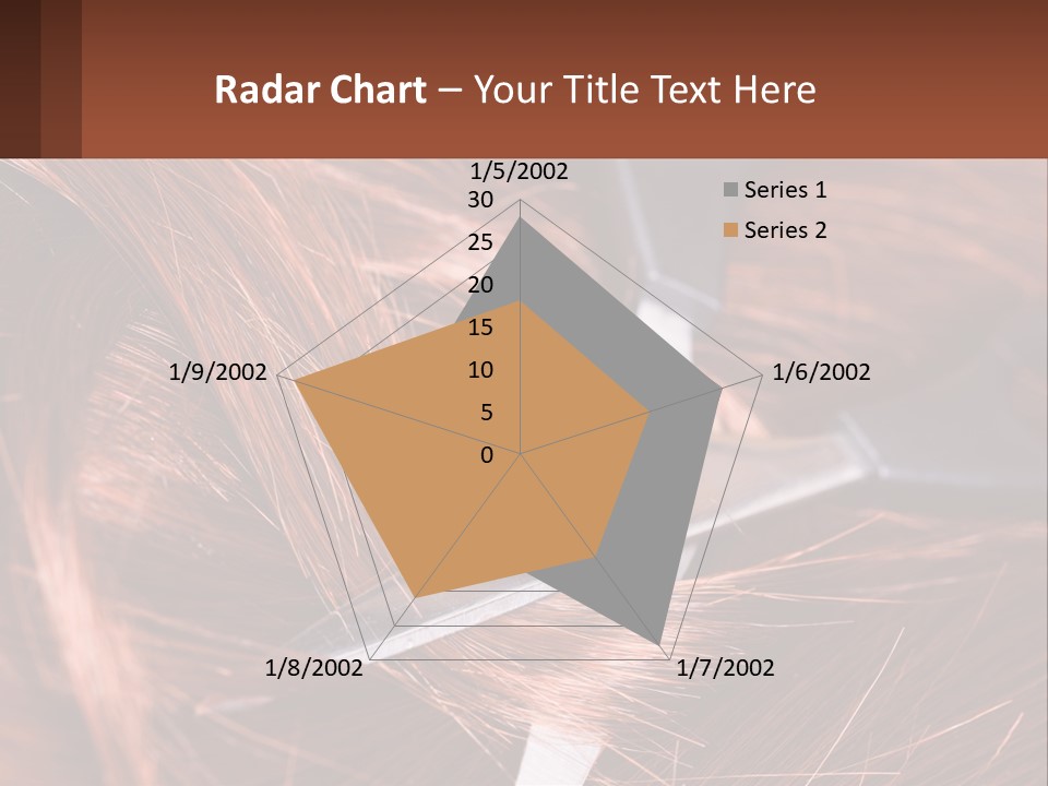 A Pair Of Scissors Cutting Hair On Top Of A Pile Of Red Hair PowerPoint Template