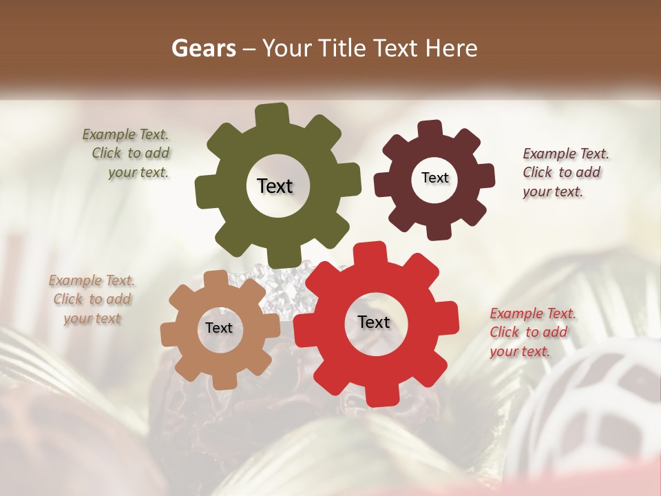 A Group Of Chocolates With A Diamond Ring On Top PowerPoint Template