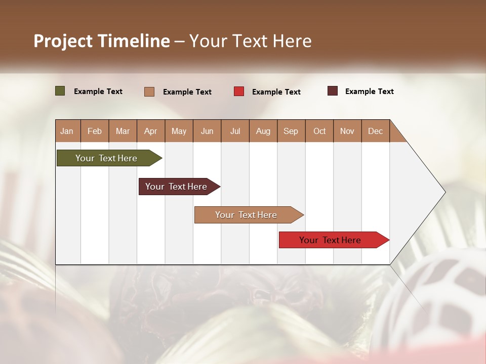 A Group Of Chocolates With A Diamond Ring On Top PowerPoint Template