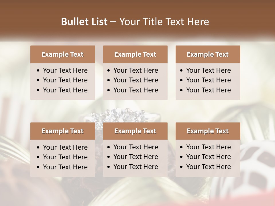 A Group Of Chocolates With A Diamond Ring On Top PowerPoint Template