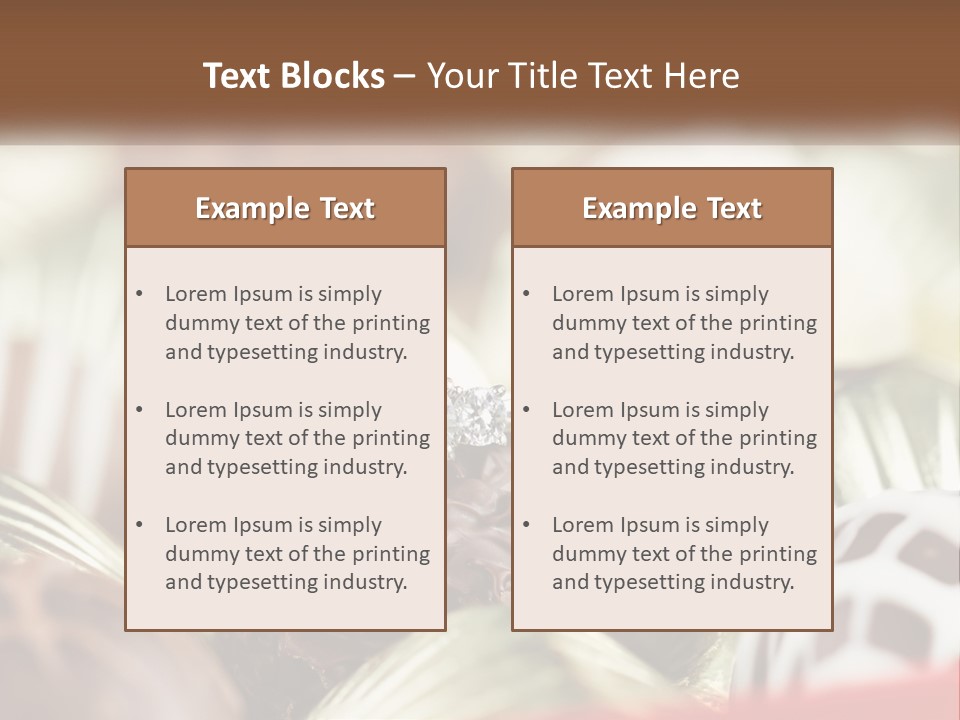 A Group Of Chocolates With A Diamond Ring On Top PowerPoint Template