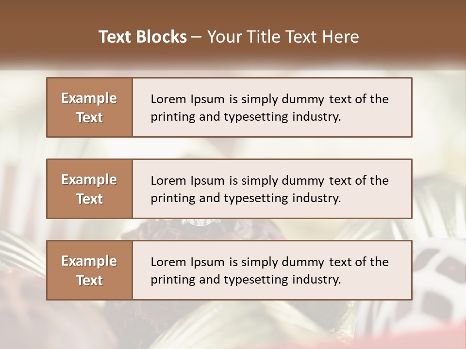 A Group Of Chocolates With A Diamond Ring On Top PowerPoint Template