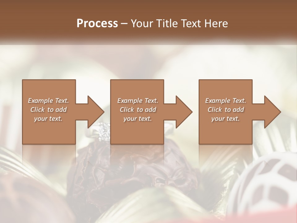 A Group Of Chocolates With A Diamond Ring On Top PowerPoint Template