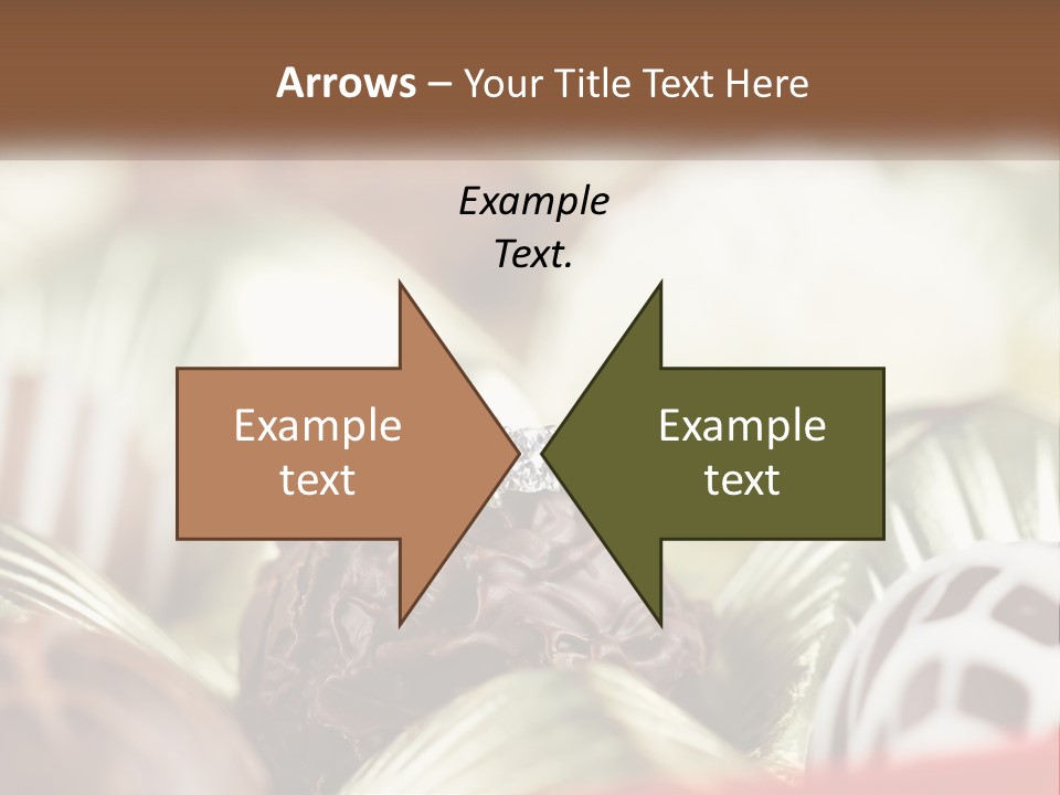 A Group Of Chocolates With A Diamond Ring On Top PowerPoint Template