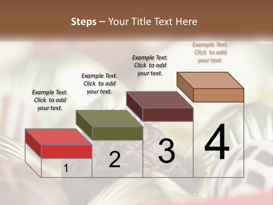 A Group Of Chocolates With A Diamond Ring On Top PowerPoint Template