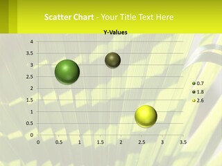A Large Green Plant With A Yellow Background PowerPoint Template
