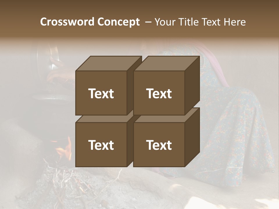 A Woman Is Pouring Water Into A Pot PowerPoint Template