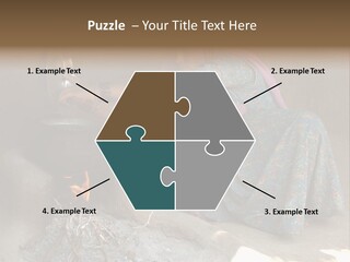 A Woman Is Pouring Water Into A Pot PowerPoint Template