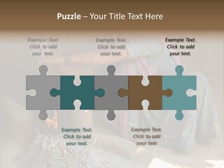 A Woman Is Pouring Water Into A Pot PowerPoint Template