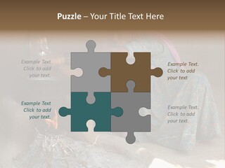 A Woman Is Pouring Water Into A Pot PowerPoint Template