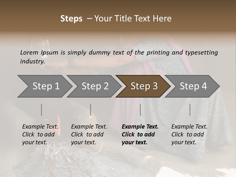 A Woman Is Pouring Water Into A Pot PowerPoint Template