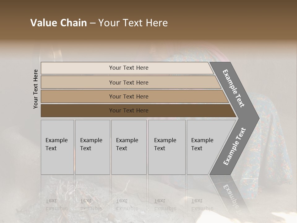 A Woman Is Pouring Water Into A Pot PowerPoint Template