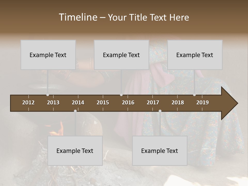 A Woman Is Pouring Water Into A Pot PowerPoint Template