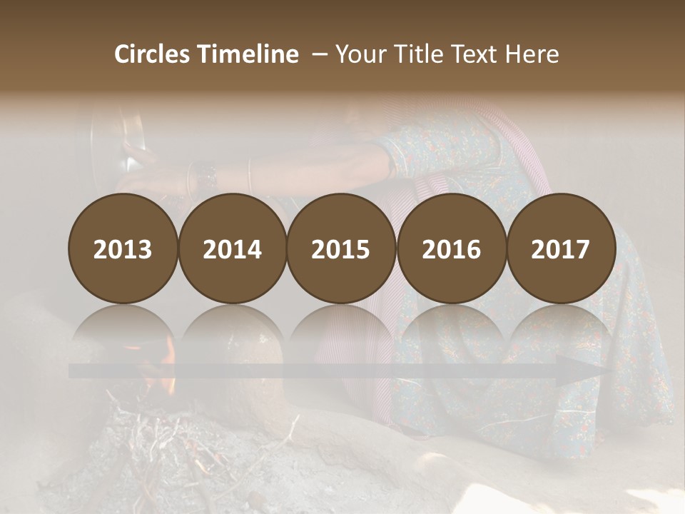 A Woman Is Pouring Water Into A Pot PowerPoint Template