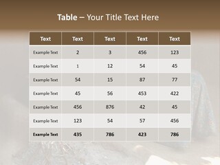 A Woman Is Pouring Water Into A Pot PowerPoint Template