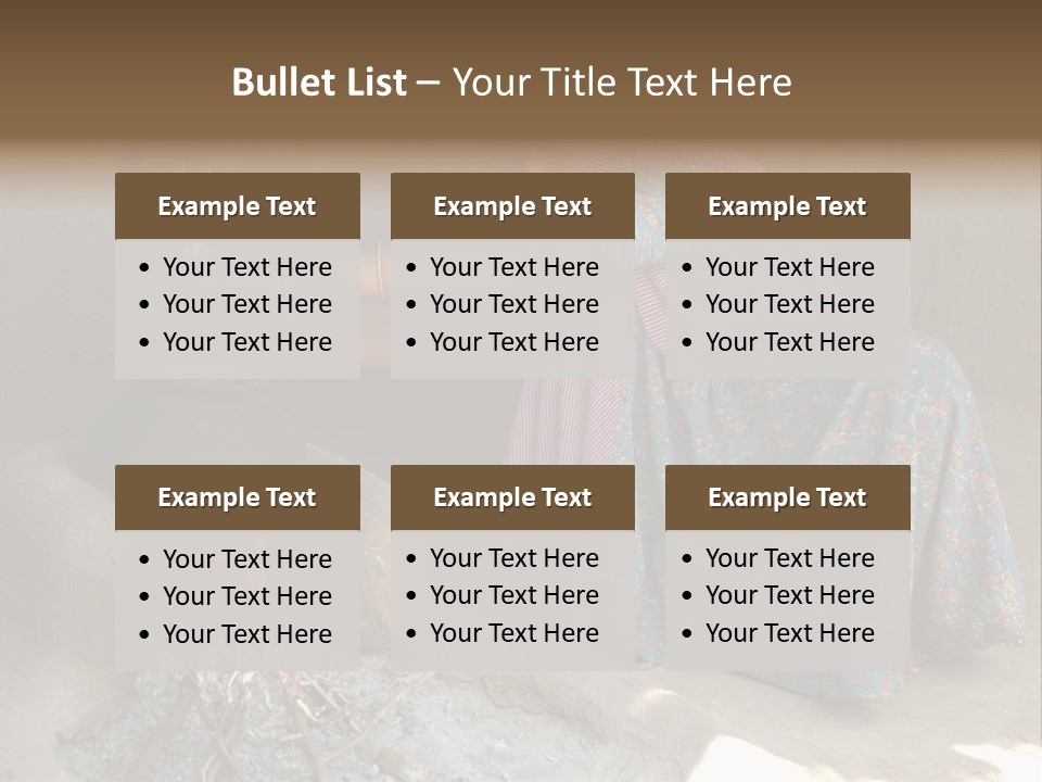 A Woman Is Pouring Water Into A Pot PowerPoint Template