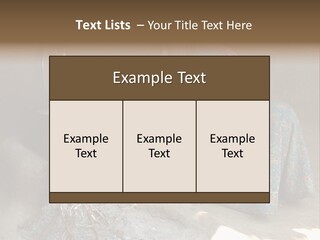 A Woman Is Pouring Water Into A Pot PowerPoint Template