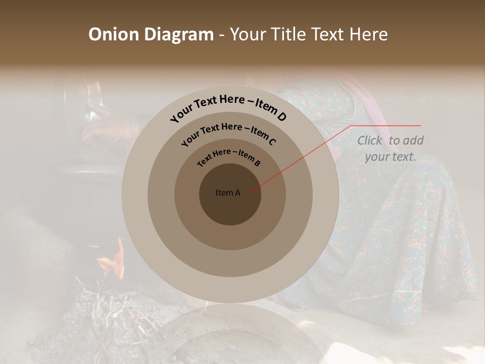 A Woman Is Pouring Water Into A Pot PowerPoint Template