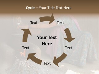 A Woman Is Pouring Water Into A Pot PowerPoint Template