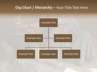 A Woman Is Pouring Water Into A Pot PowerPoint Template