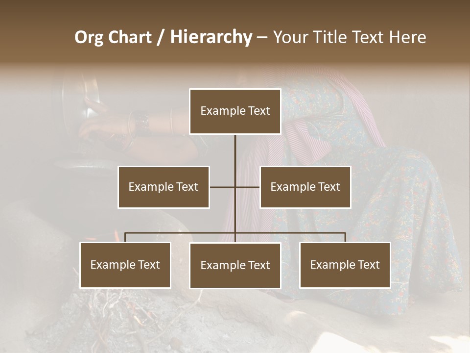 A Woman Is Pouring Water Into A Pot PowerPoint Template