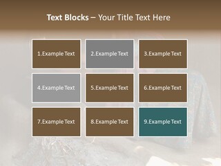 A Woman Is Pouring Water Into A Pot PowerPoint Template