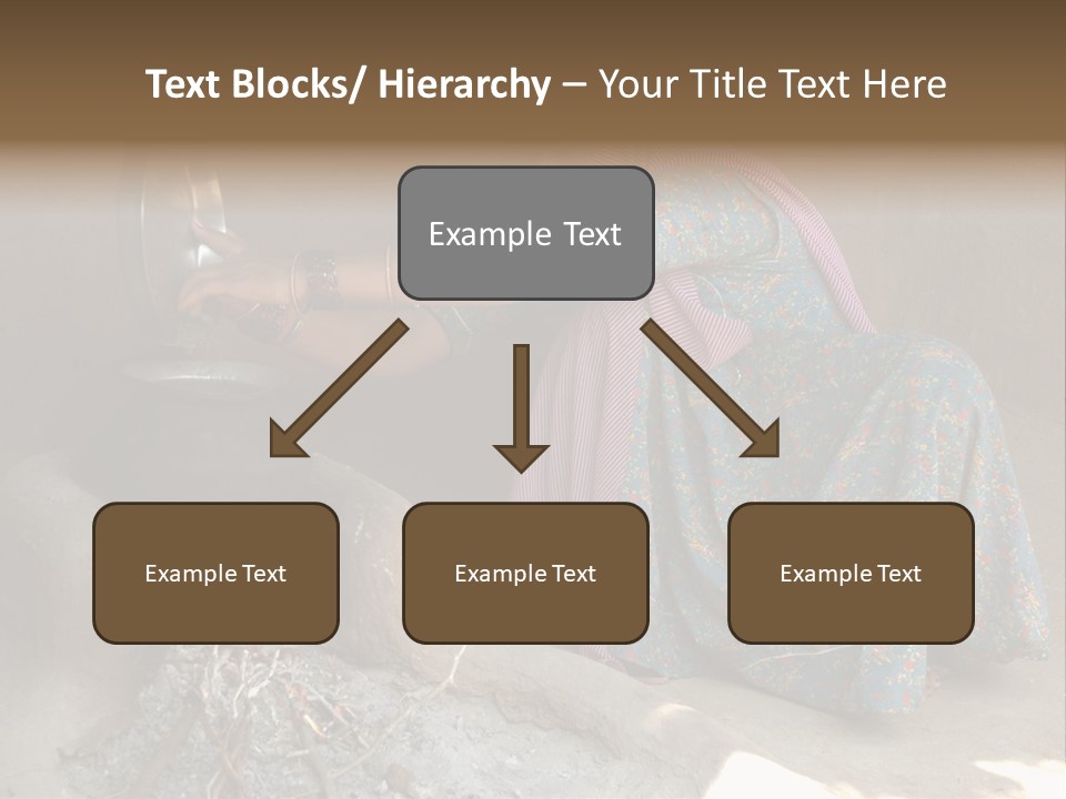 A Woman Is Pouring Water Into A Pot PowerPoint Template