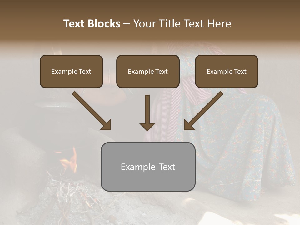 A Woman Is Pouring Water Into A Pot PowerPoint Template