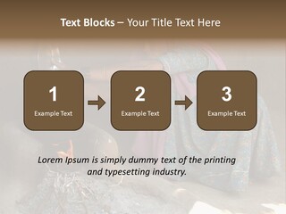 A Woman Is Pouring Water Into A Pot PowerPoint Template