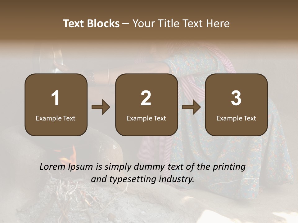 A Woman Is Pouring Water Into A Pot PowerPoint Template