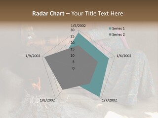 A Woman Is Pouring Water Into A Pot PowerPoint Template