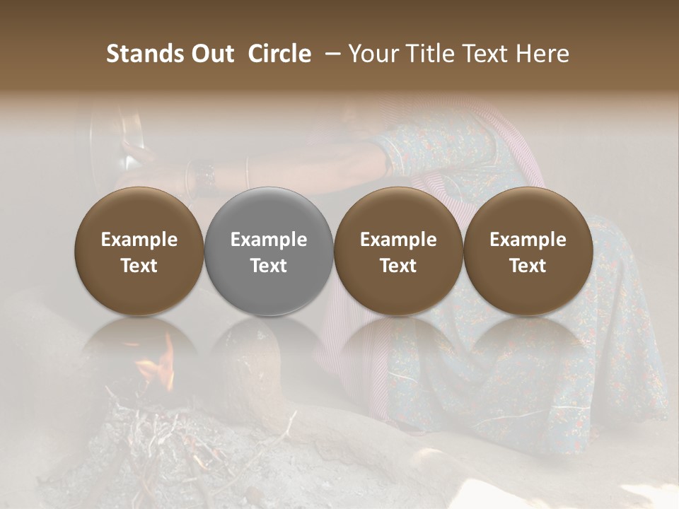 A Woman Is Pouring Water Into A Pot PowerPoint Template