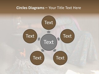 A Woman Is Pouring Water Into A Pot PowerPoint Template