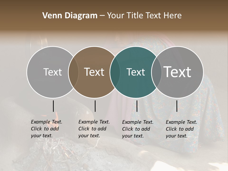 A Woman Is Pouring Water Into A Pot PowerPoint Template