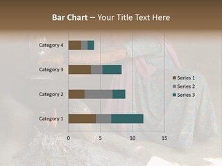 A Woman Is Pouring Water Into A Pot PowerPoint Template