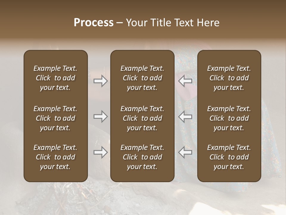 A Woman Is Pouring Water Into A Pot PowerPoint Template