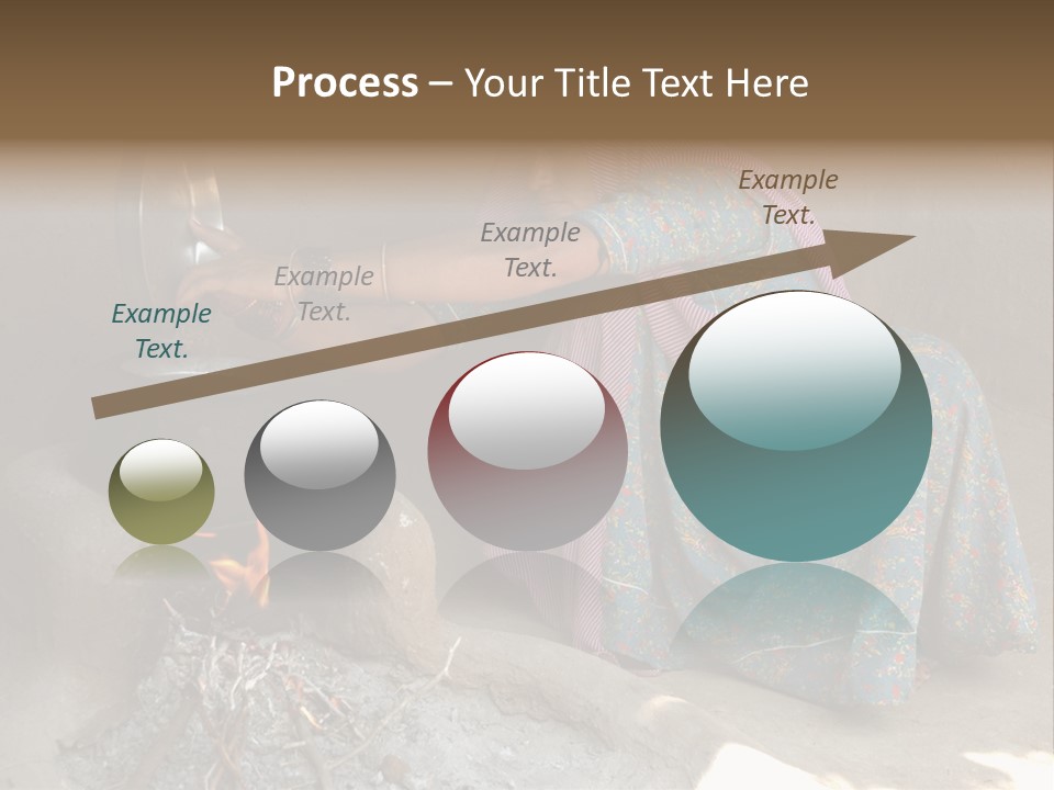 A Woman Is Pouring Water Into A Pot PowerPoint Template