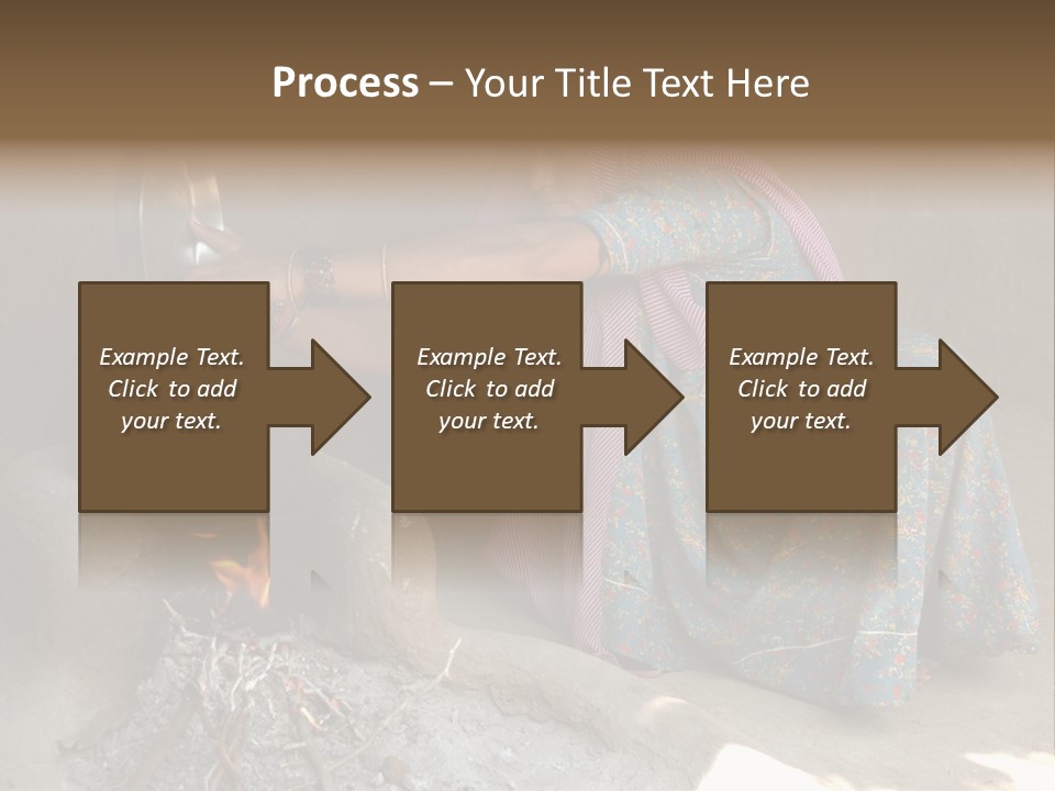 A Woman Is Pouring Water Into A Pot PowerPoint Template