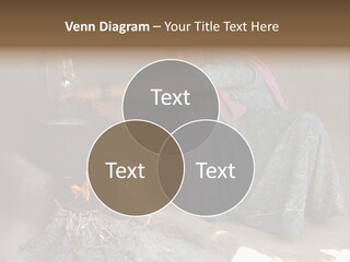 A Woman Is Pouring Water Into A Pot PowerPoint Template