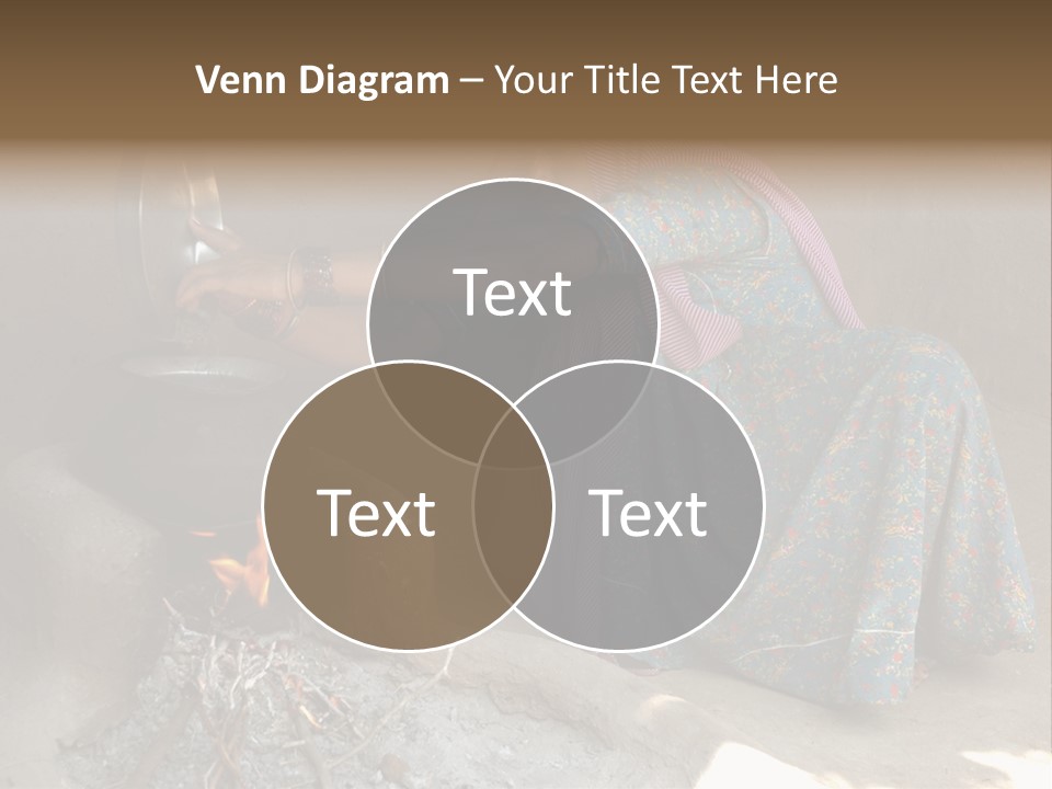 A Woman Is Pouring Water Into A Pot PowerPoint Template