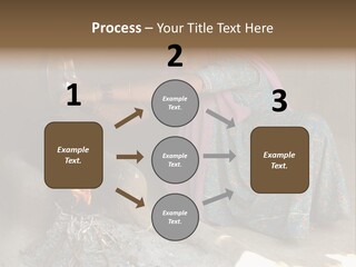 A Woman Is Pouring Water Into A Pot PowerPoint Template