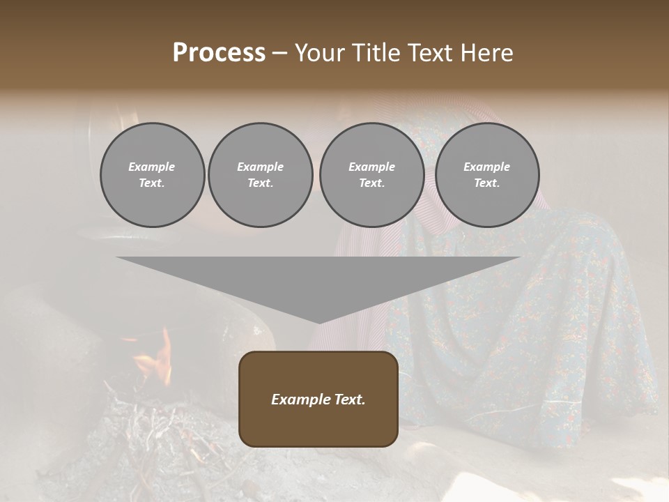 A Woman Is Pouring Water Into A Pot PowerPoint Template