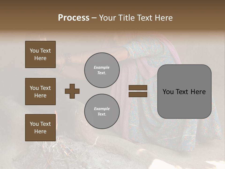 A Woman Is Pouring Water Into A Pot PowerPoint Template