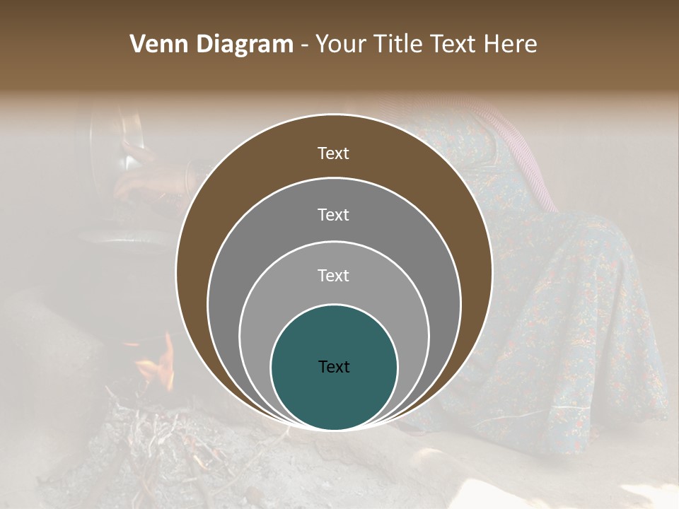 A Woman Is Pouring Water Into A Pot PowerPoint Template